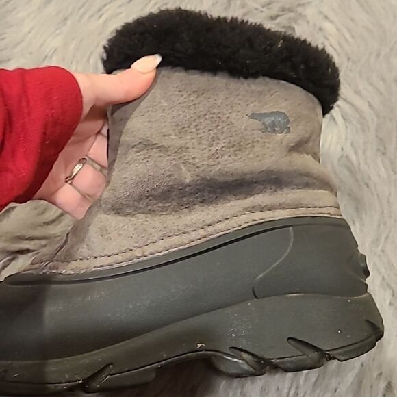 Sorel snow angle zip womens gray and black winter boots size 7 - Picture 7 of 10